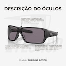 Óculos de Sol Oakley Turbine Rotor Matte Black Prizm Grey Polarized - Unissex - Foto 14