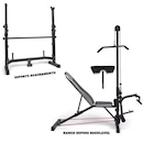 Banco Supino Yangfit Apoio Scott Cavalete e Puxada na Polia - Foto 3