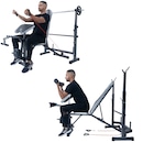 Banco Supino Yangfit Apoio Scott Cavalete e Puxada na Polia - Foto 9