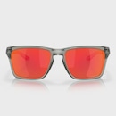 Óculos de Sol Oakley Unissex Sylas Grey Ink Prizm Ruby - Foto 3