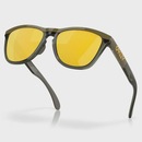 Óculos de Sol Oakley Unissex Frogskins Range Dark Brush Prizm 24k Polarized - Foto 2