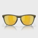 Óculos de Sol Oakley Unissex Frogskins Range Dark Brush Prizm 24k Polarized - Foto 3
