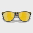 Óculos de Sol Oakley Unissex Frogskins Range Dark Brush Prizm 24k Polarized - Foto 5