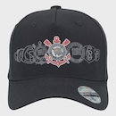 Boné Corinthians Supercap Silk Frontal Logo Licenciado - Adulto - Foto 3