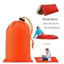 Saco de Dormir Gold Sports Portátil à Prova D'água Sobrevivência com Apito - Foto 3