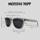 Óculos de Sol Yopp Unissex Polarizado Uv400 Gray Tu-ton - Foto 5