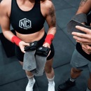 Luva Palmar Hand Grip Duo Face Nc Extreme - Foto 3