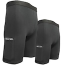 Kit 2 Short Térmico Fristyle Segunda Pele Ciclista Com Proteção Uv - Adulto - Masculino - Foto 1