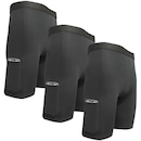 Short Térmico Fristyle Segunda Pele Ciclista Com Proteção Uv 3 Unidades - Adulto - Masculino - Foto 1