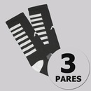 Kit Meia Kappa 3 Pares Performance Cano Alto - Tamanho - 38 - 43 - Adulto - Foto 2