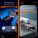 Mini Lanterna Gold Sports Led Cob Luz Dupla Super Brilhante Usb 180° Com Imã - Foto 5