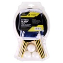 Kit de Tênis de Mesa Fort Pro 2 Raquetes 3 Bolas 1 Rede com Suporte - Foto 2