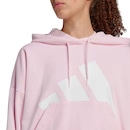 Blusão de Moletom adidas Big Logo Com Capuz - Feminino - Foto 5