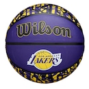 Bola de Basquete Wilson NBA TEAM GRAFFITI Los Angeles Lakers - Foto 1