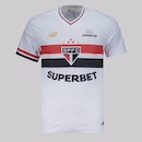 Camisa do São Paulo New Balance I 2025 Patch Libertadores - Masculina - Foto 1
