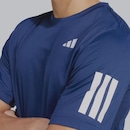 Camiseta adidas Club 3 Stripes - Masculina - Foto 4