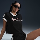 Camiseta Feminina Nike Manga Curta Sportswear Club - Foto 1
