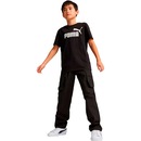Camiseta Puma Logo Tee - Infantil - Foto 4