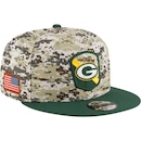 Boné Unissex New Era 950 Green Bay Packers Salute To Service Aba Reta - Foto 2