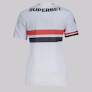 Camisa do São Paulo New Balance I 2025 Patch Libertadores - Feminina - Foto 4