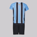 Kit Uniforme de Futebol do Grêmio I 2025 Umbro - Infantil - Foto 2