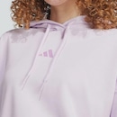 Blusão de Moletom Cropped Feminino adidas 3 Stripes com Capuz - Foto 4