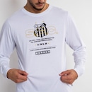 Camiseta Manga Longa do Santos Surf Center Oficial Pra Cima Deles - Masculina - Foto 4