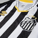 Camisa Masculina do Santos Of.2 2025 Torcedor Nº 10 com Nome Umbro - Foto 3