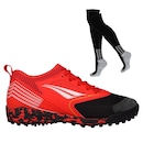 Chuteira Society Adulto Penalty Se7E Pro Molix Y-1 + Par de Meião - Foto 1