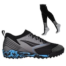 Chuteira Society Adulto Penalty Se7E Pro Molix Y-1 + Par de Meião - Foto 1