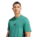 Camiseta Malha Simples Essentials Três Listras - adidas - Homem - Foto 4