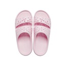 Chinelo crocs classic floral cut out sandal pink milk - Adulto - Foto 5