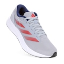 Tênis Adidas Duramo RC Cinza Vermelho e Azul - Feminino - Foto 3