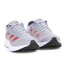 Tênis Adidas Duramo RC Cinza Vermelho e Azul - Feminino - Foto 4