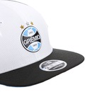 Boné New Era 9Fifty Original Fit Grêmio Diamont Aba Reta Branco - Único - Foto 6