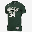 Camiseta Nike Giannis Antetokounmpo Milwaukee Bucks Masculina - Foto 1