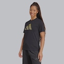Camiseta adidas Gráfica Metallic Feminina - Foto 5
