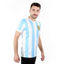 Camiseta Argentina I Retrômania Retrô 1986 - Masculina - Foto 3