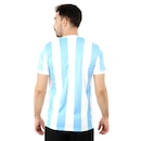 Camiseta Argentina I Retrômania Retrô 1986 - Masculina - Foto 4