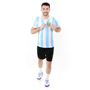 Camiseta Argentina I Retrômania Retrô 1986 - Masculina - Foto 5