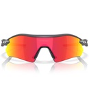 Óculos de Sol Unissex Oakley Radar Plate Matte Carbon Prizm Ruby - Foto 3