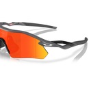 Óculos de Sol Unissex Oakley Radar Plate Matte Carbon Prizm Ruby - Foto 5