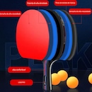 Raquete de Tênis de Mesa Gold Sports Zuoko 5 Estrelas Profissional com Raqueteira - Foto 3