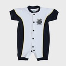 Macacão Infantil Torcida Baby Santos Escudo - Foto 1