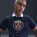 Camiseta Paris Saint-Germain Nike Crest Masculina - Foto 3