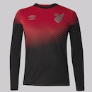 Camisa do do Athletico Paranaense Manga Longa I 2025 Umbro Masculina - Foto 1