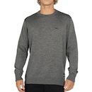 Tricot Quiksilver Emrboidery WT25 Masculina Cinza Mescla - Foto 1