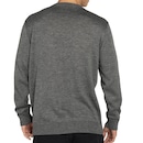 Tricot Quiksilver Emrboidery WT25 Masculina Cinza Mescla - Foto 2