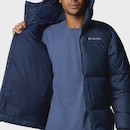 Jaqueta Masculina Columbia Puffec Hooded II Collegiate Navy - Foto 4