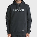 Blusão de Moletom Canguru Masculino Hurley One Only Preto - Foto 1